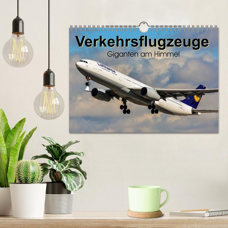 Produktbild: Verkehrsflugzeuge (Wandkalender 2026 DIN A4 quer), CALVENDO Monatskalender