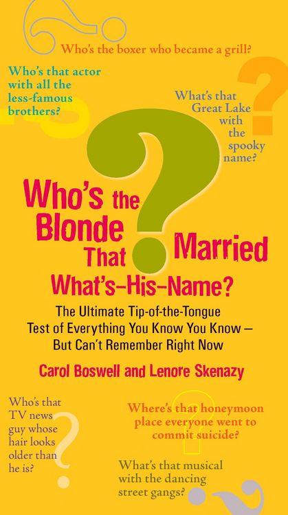 Produktbild: Whos The Blonde That Married W
