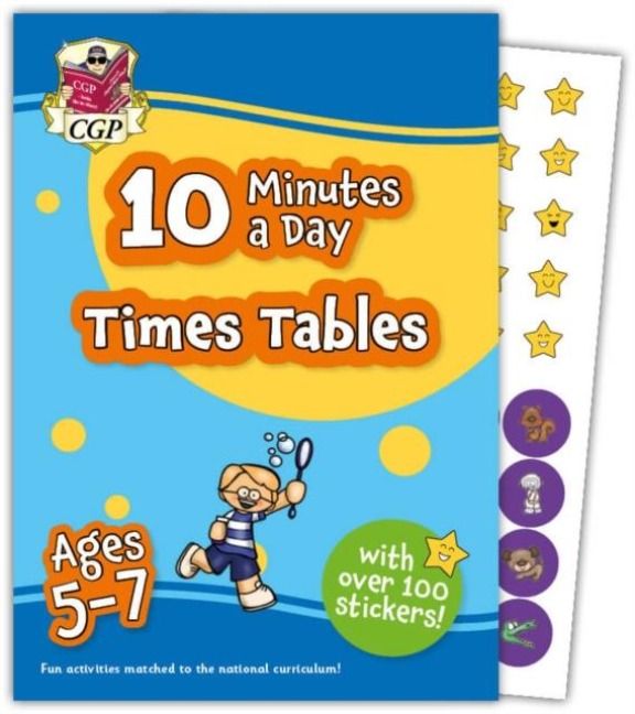 Produktbild: 10 Minutes a Day Times Tables for Ages 5-7 (with over 100 stickers)