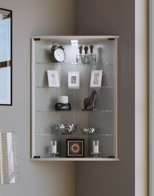Produktbild: H&auml;ngevitrine Wandvitrine Eckvitrine Vecko