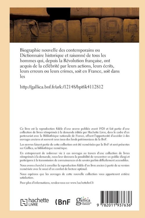 Produktbild: Dictionnaire historique et raisonn&eacute; de tous les hommes depuis la R&eacute;volution fran&ccedil;aise T.13