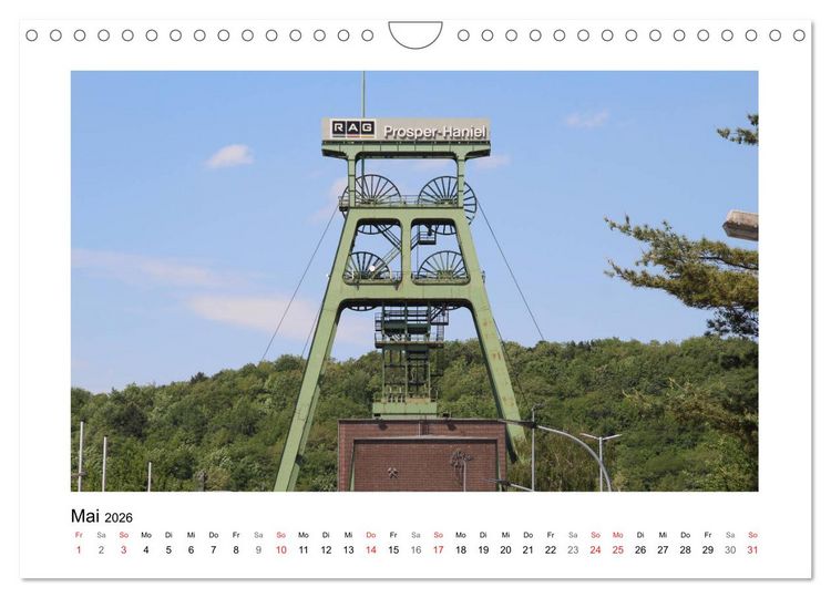 Produktbild: Zeche Prosper-Haniel Bottrop (Wandkalender 2026 DIN A4 quer), CALVENDO Monatskalender