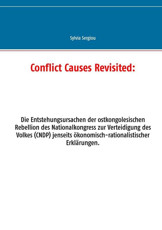 Produktbild: Conflict Causes Revisited: