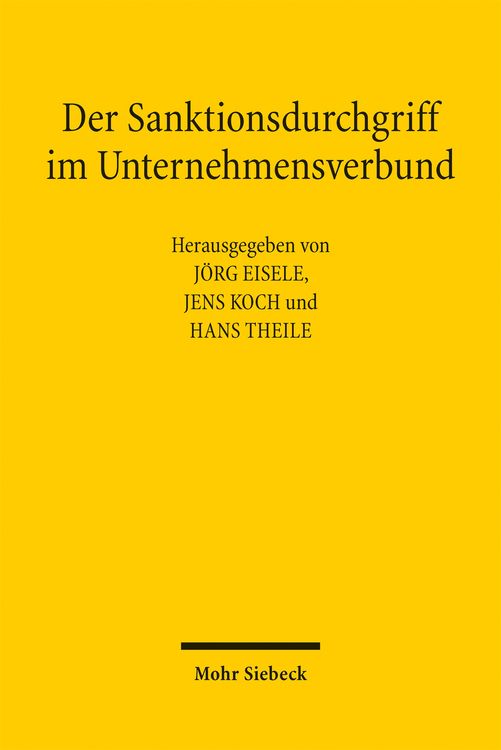 Produktbild: Der Sanktionsdurchgriff im Unternehmensverbund