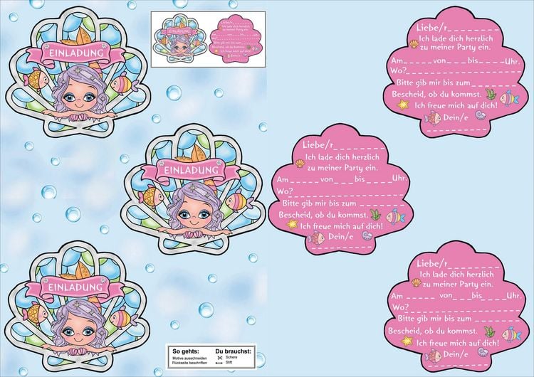 Produktbild: Das Ausschneide-Bastelbuch &ndash; Magische Meerjungfrauen