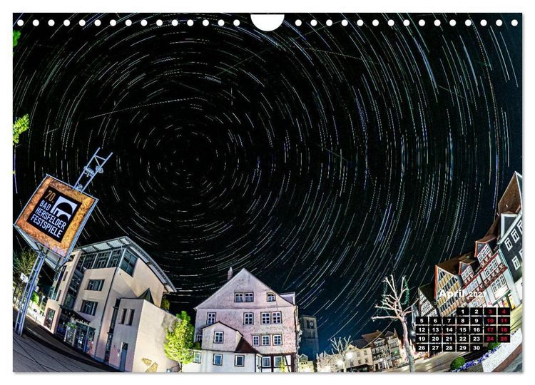 Produktbild: Sternspuren &uuml;ber Bad Hersfeld (Wandkalender 2027 DIN A4 quer), CALVENDO Monatskalender