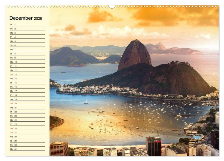 Produktbild: Brasilien. Faszinierend und gro&szlig; wie ein Kontinent (hochwertiger Premium Wandkalender 2026 DIN A2 quer), Kunstdruck in Hochglanz