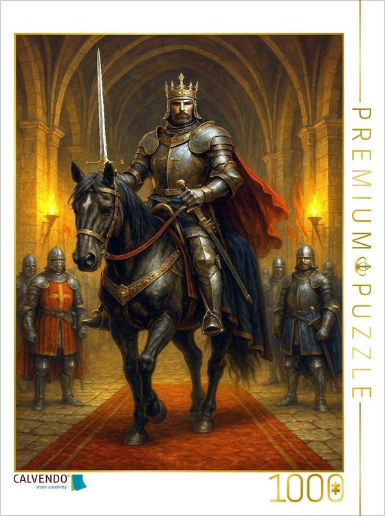 Produktbild: CALVENDO Puzzle K&ouml;nig der Ritter | 1000 Teile Lege-Gr&ouml;&szlig;e 64x48cm Foto-Puzzle f&uuml;r gl&uuml;ckliche Stunden
