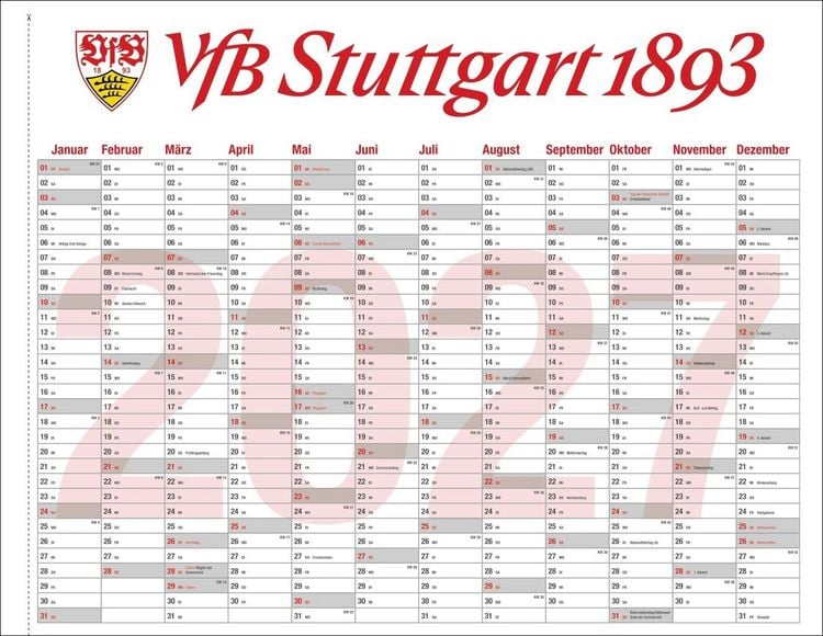 Produktbild: VfB Stuttgart Posterkalender 2027