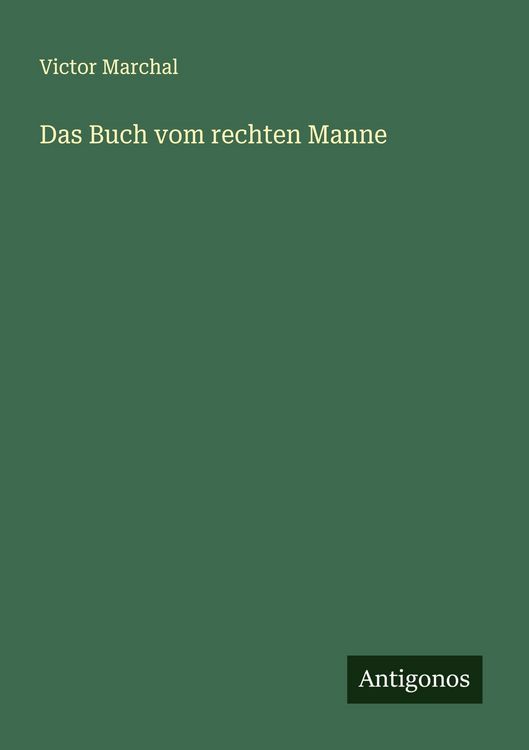 Produktbild: Das Buch vom rechten Manne