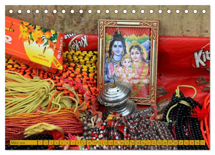 Produktbild: Indien - Hinduismus (Tischkalender 2026 DIN A5 quer), CALVENDO Monatskalender