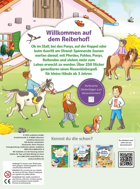 Produktbild: Erstes Stickern &ndash; Reiterhof