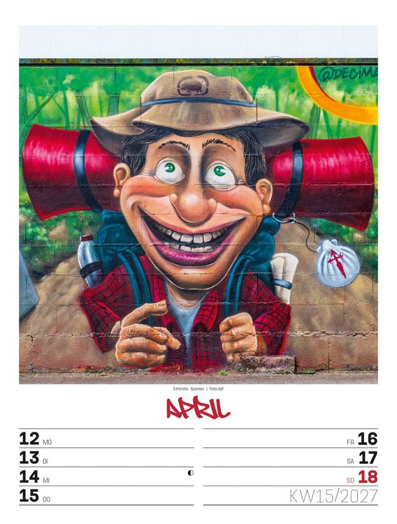 Produktbild: Street Art Wochenplaner Kalender 2027