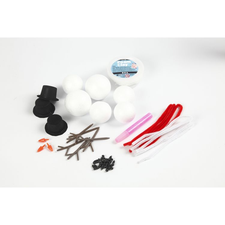 Produktbild: Creativ Company DIY Sets Modellieren Kreativ Set, Schneemann, 1 Set
