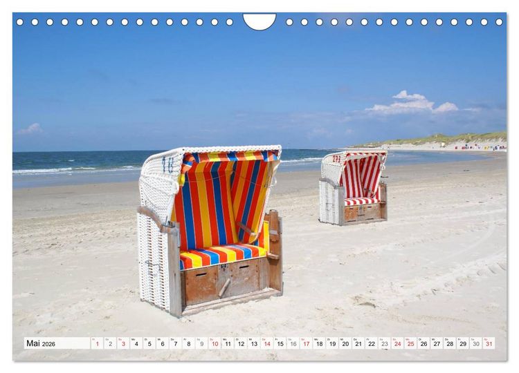 Produktbild: Amrum &ndash; Trauminsel in der Nordsee (Wandkalender 2026 DIN A4 quer), CALVENDO Monatskalender