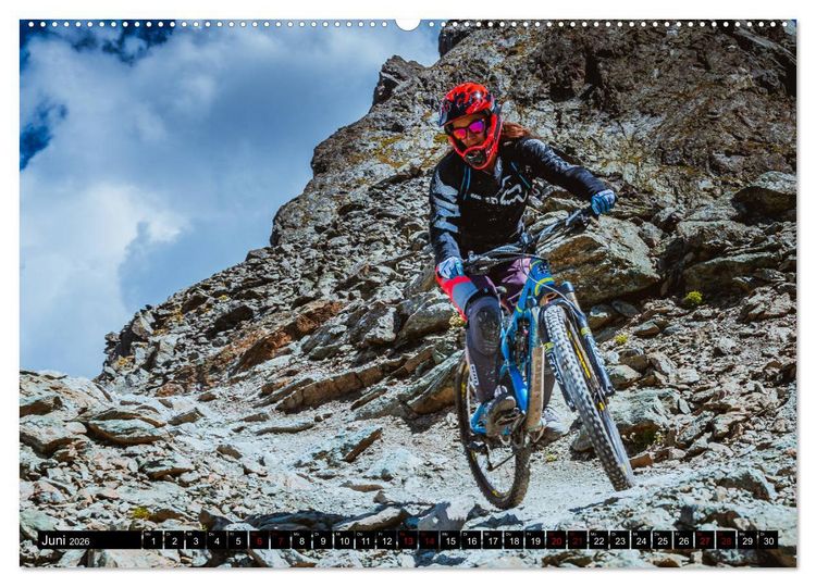 Produktbild: Downhill Action (Wandkalender 2026 DIN A2 quer), CALVENDO Monatskalender