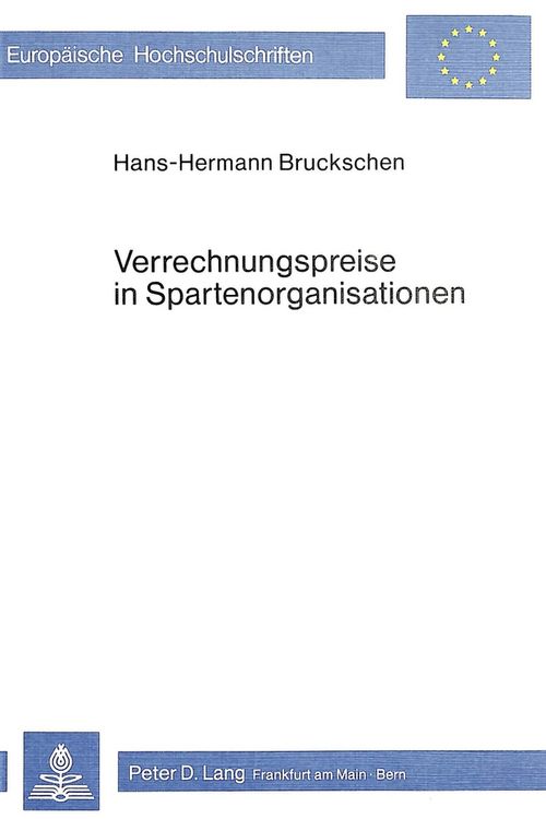 Produktbild: Verrechnungspreise in Spartenorganisationen