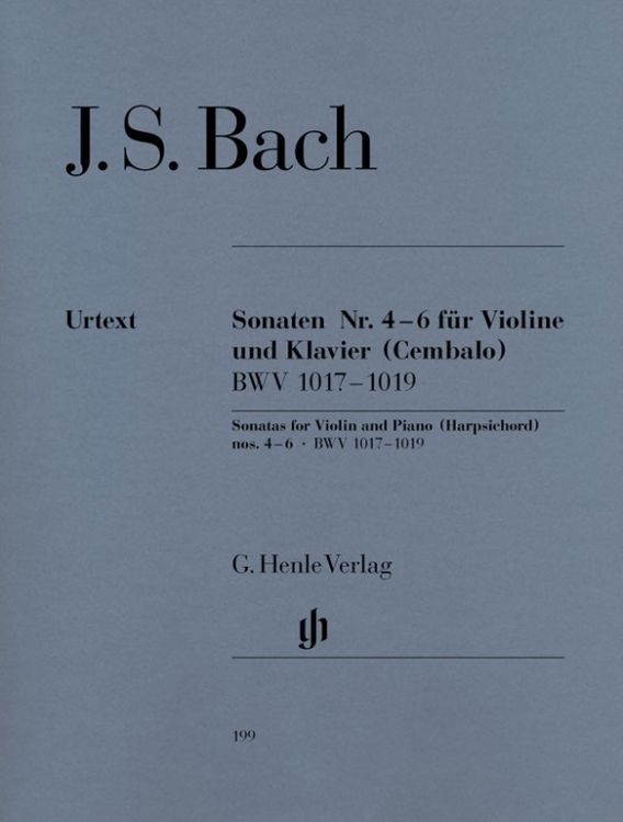 Produktbild: Johann Sebastian Bach - Violinsonaten Nr. 4-6 BWV 1017-1019