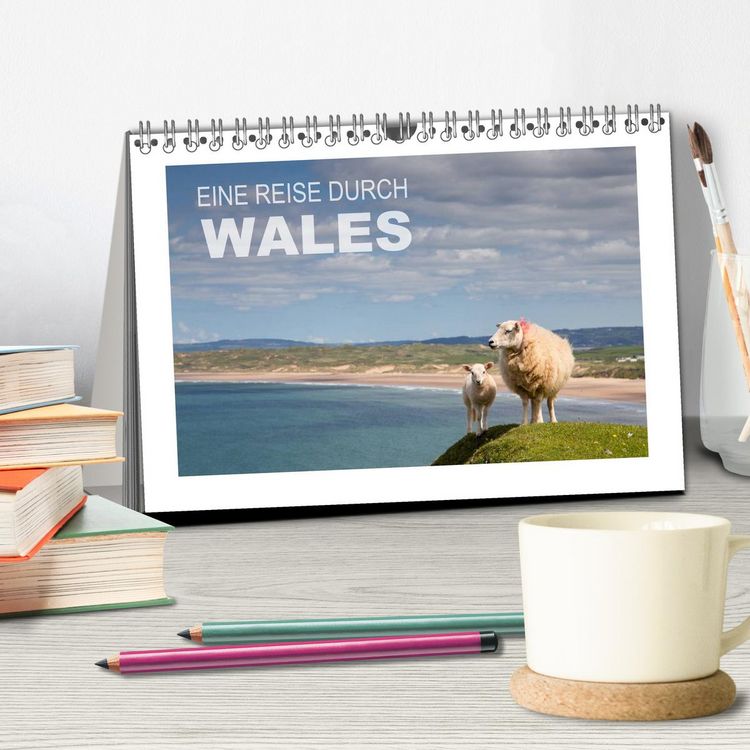 Produktbild: Eine Reise durch Wales (Tischkalender 2026 DIN A5 quer), CALVENDO Monatskalender