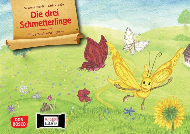 Produktbild: Die drei Schmetterlinge. Kamishibai Bildkartenset