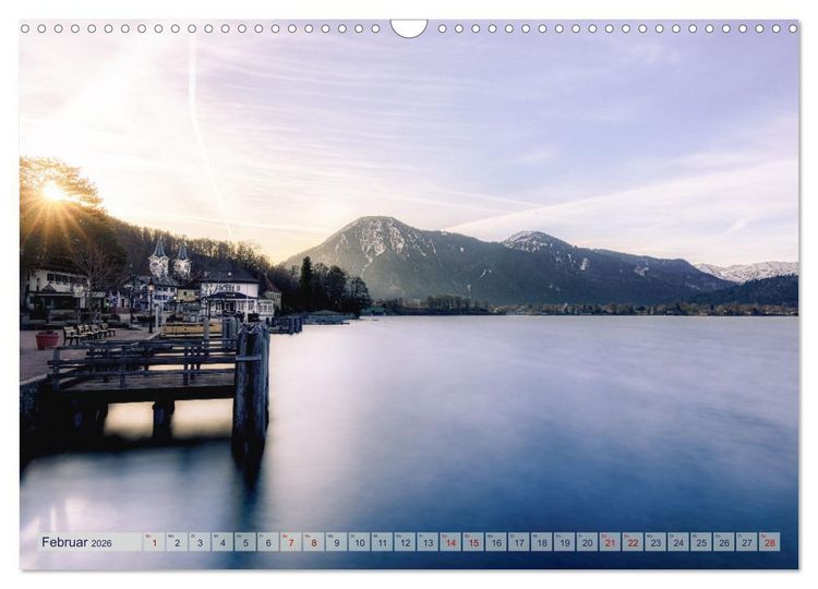 Produktbild: Malerischer Tegernsee (Wandkalender 2026 DIN A3 quer), CALVENDO Monatskalender