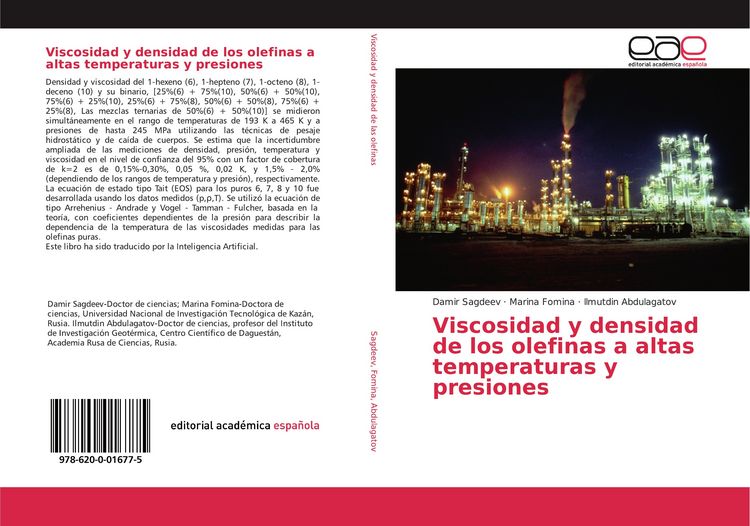 Produktbild: Viscosidad y densidad de los olefinas a altas temperaturas y presiones