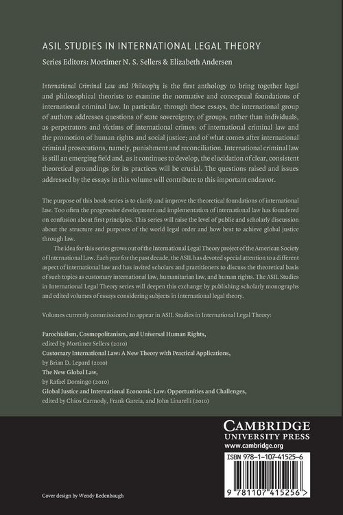 Produktbild: International Criminal Law and Philosophy