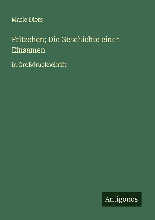 Produktbild: Fritzchen; Die Geschichte einer Einsamen