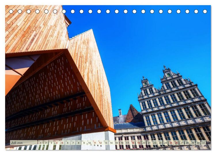 Produktbild: Gent - die geschichtstr&auml;chtige Perle in Flandern (Tischkalender 2026 DIN A5 quer), CALVENDO Monatskalender