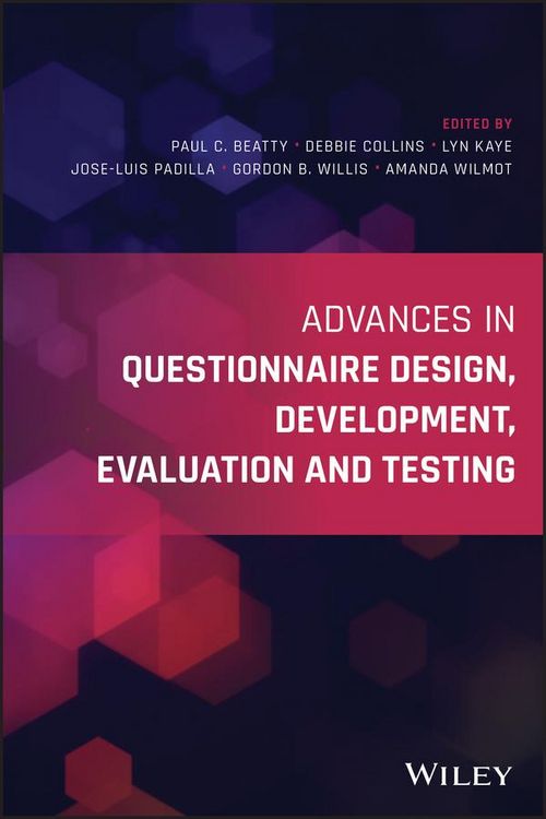 Produktbild: Advances in Questionnaire Design, Development, Evaluation and Testing