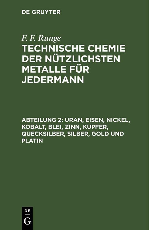 Produktbild: Uran, Eisen, Nickel, Kobalt, Blei, Zinn, Kupfer, Quecksilber, Silber, Gold und Platin