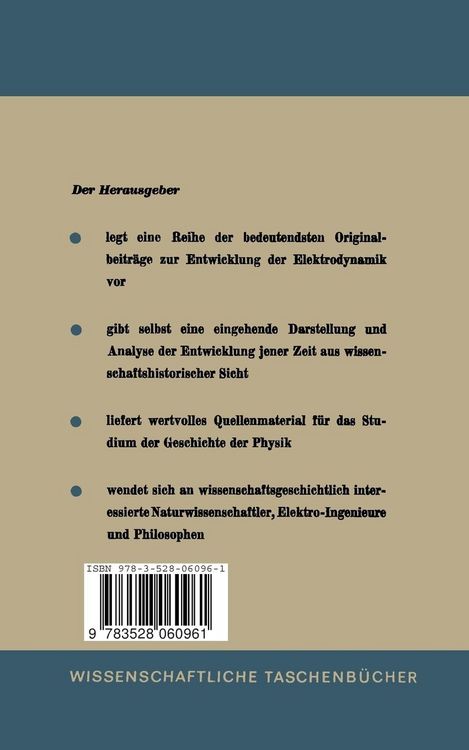 Produktbild: Fr&uuml;he Elektrodynamik