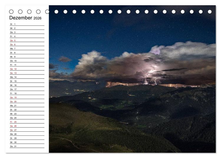 Produktbild: Atemberaubende Alpenwelt (Tischkalender 2026 DIN A5 quer), CALVENDO Monatskalender