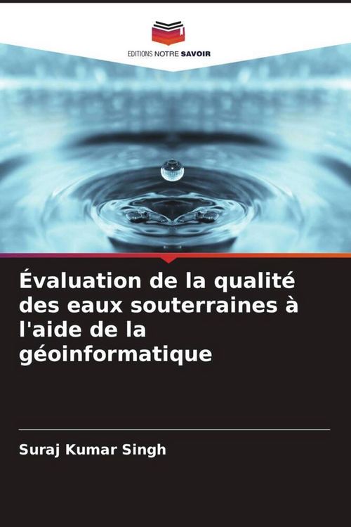 Produktbild: &Eacute;valuation de la qualit&eacute; des eaux souterraines &agrave; l'aide de la g&eacute;oinformatique