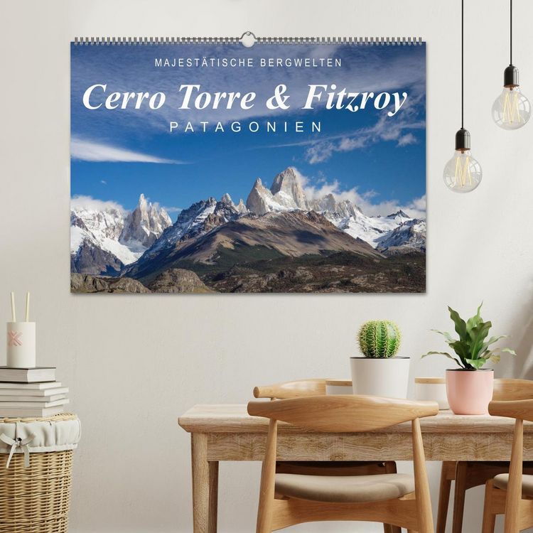 Produktbild: Majest&auml;tische Bergwelten Cerro Torre & Fitzroy Patagonien (Wandkalender 2026 DIN A2 quer), CALVENDO Monatskalender