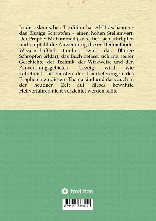 Produktbild: Al-Hidschaama Das Blutige Schr&ouml;pfen