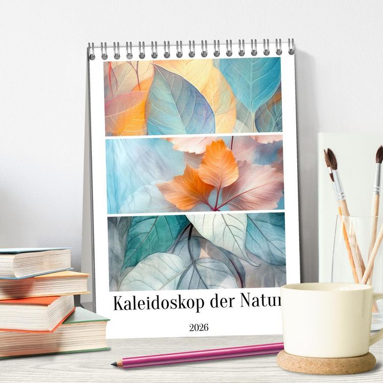 Produktbild: Kaleidoskop der Natur (Tischkalender 2026 DIN A5 hoch), CALVENDO Monatskalender