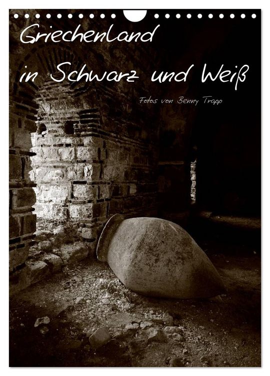 Produktbild: Griechenland in Schwarz und Wei&szlig; (Wandkalender 2026 DIN A4 hoch), CALVENDO Monatskalender