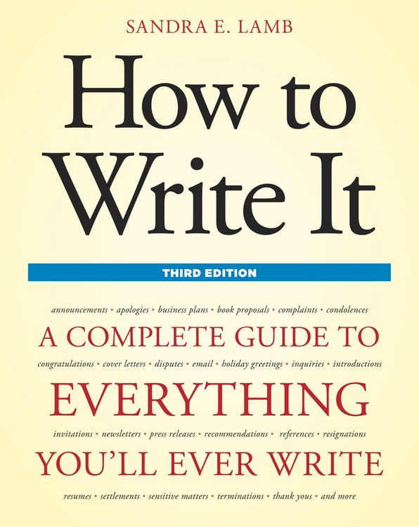 Produktbild: How to Write It