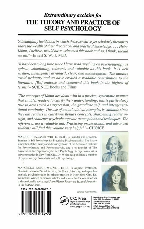 Produktbild: The Theory And Practice Of Self Psychology