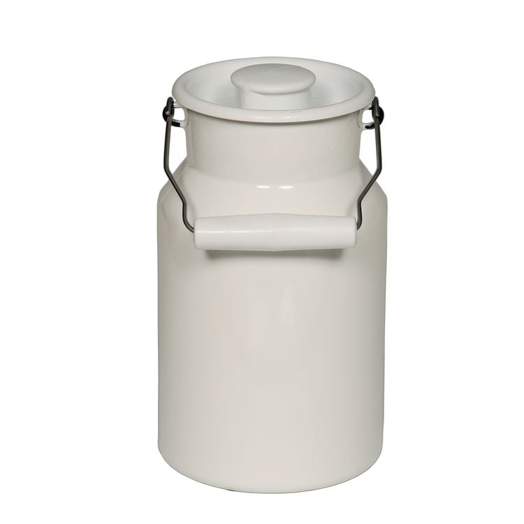Riess Milchkanne mit Deckel PASTELL WEISS