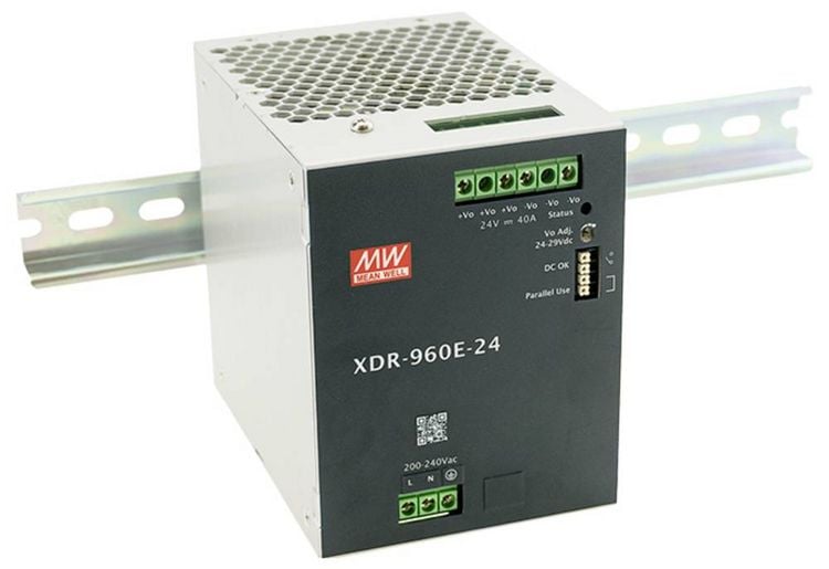Produktbild: MEAN WELL MW XDR-960E-48 Hutschienen-Netzteil (DIN-Rail) 48V 20A 960W Inhalt 1St.