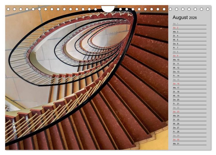 Produktbild: Faszination Treppen (Wandkalender 2026 DIN A4 quer), CALVENDO Monatskalender