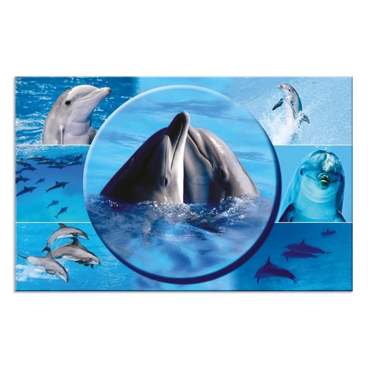 Produktbild: HERMA Schreibtischunterlage Delphin 55x35cm