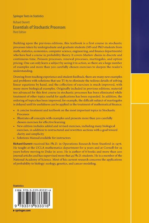 Produktbild: Essentials of Stochastic Processes