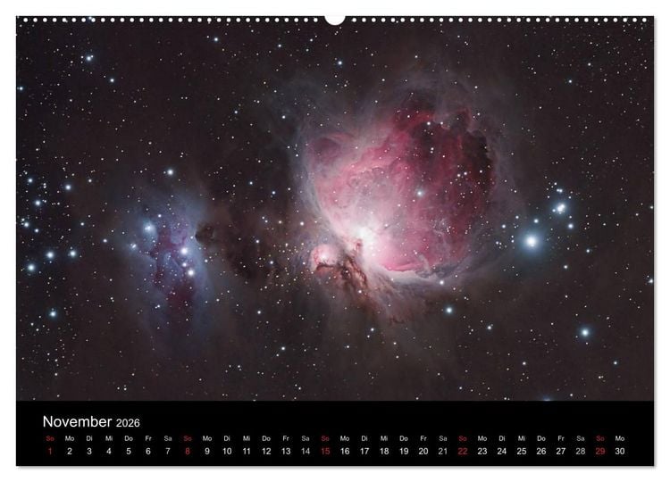 Produktbild: Atemberaubender Weltraum (Wandkalender 2026 DIN A2 quer), CALVENDO Monatskalender