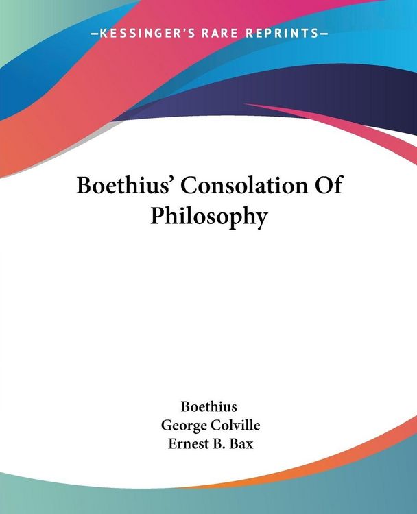 Produktbild: Boethius' Consolation Of Philosophy