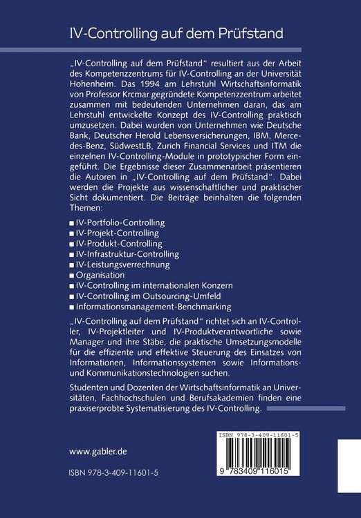 Produktbild: IV-Controlling auf dem Pr&uuml;fstand