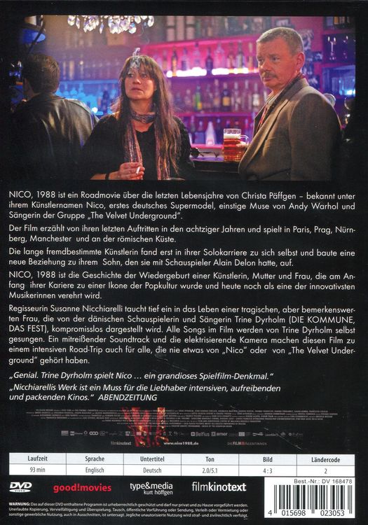 Produktbild: Nico, 1988 (OmU)