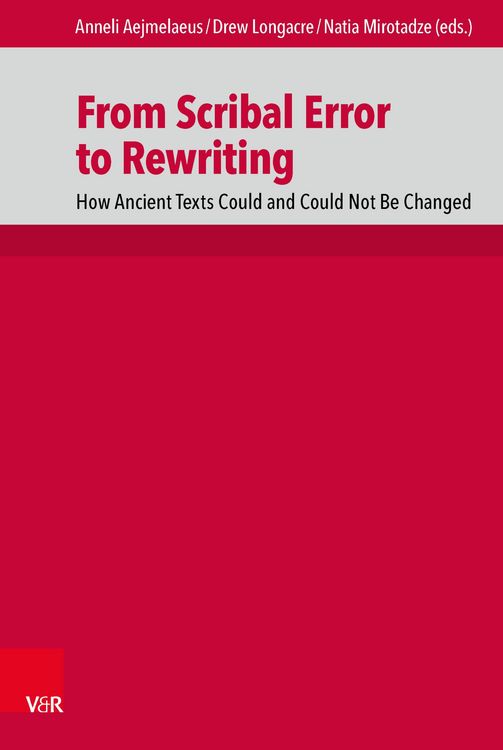 Produktbild: From Scribal Error to Rewriting